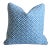 2020s Blue & White Geometric Modern Contemporary Feather/Down Pillow 20” Square For Sale - Image 5 of 5
