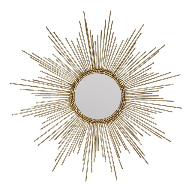 Vintage Sunburst Mirror, Gold Starburst For Sale