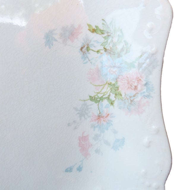 Shabby Chic Antique English Johnson Brothers Staffordshire Platter For Sale - Image 3 of 5