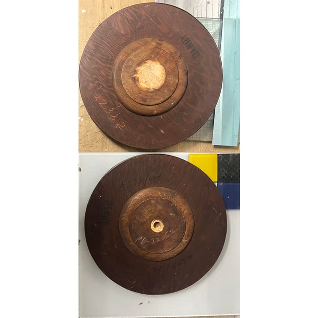 Pair Vintage Marble “Scagliola” Circular Table Tops, Attributed to Emilio Martelli For Sale - Image 13 of 13