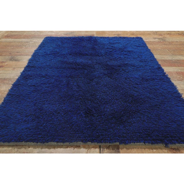 Textile Vintage Swedish Rya Rug - 03'09 X 05'07 For Sale - Image 7 of 9