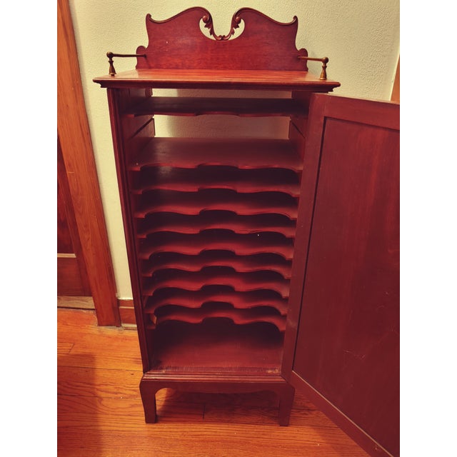 1930s Wooden Record Storage Chairish