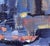 2010s Roadway II by Jim Beckner | Oil on panel Nighttime city street with blurred lights and vehicles. For Sale - Image 5 of 5