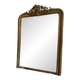 1900s Louis Philippe Gold Leaf Mirror For Sale