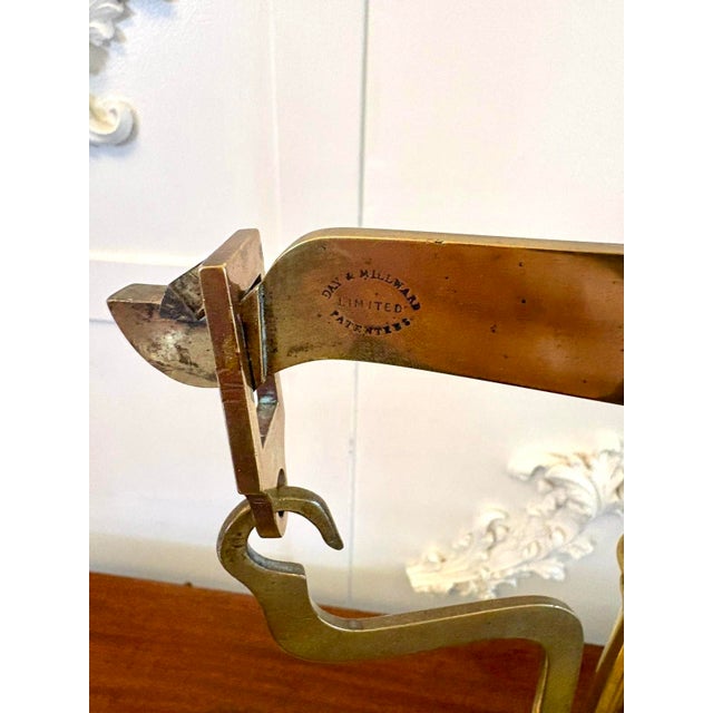 Wood Antique Victorian Apothecary Balance Scales in Brass and Mahogany with Weights from Day & Millward, 1880, Set of 10 For Sale - Image 7 of 14