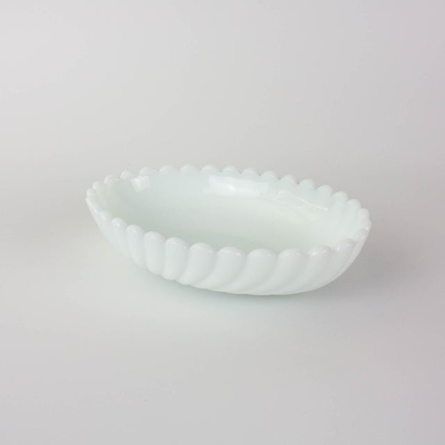 White Opaline Glass Bowl from Ivima, 1940s For Sale - Image 18 of 18