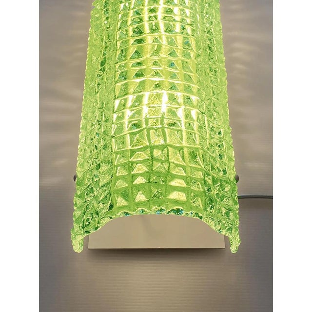 Italian Green Murano Glass Crocodile Wall Sconces by Simoeng, Set of 2 For Sale - Image 4 of 7