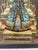 1920s Pair of Chinese Reverse Glass Ancestral Portraits of Emperer and Empress Qing Dynasty For Sale In Los Angeles - Image 6 of 15