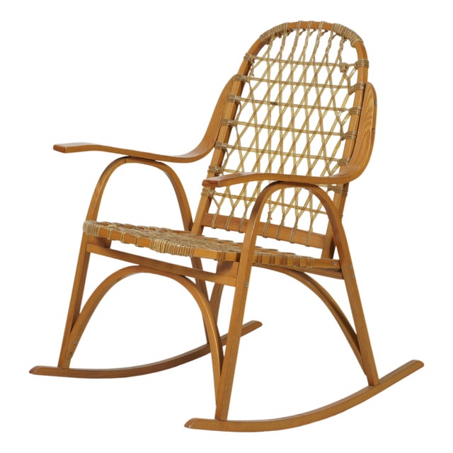 Vintage Snocraft Snowshoe Rocking Chair For Sale