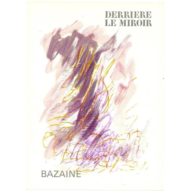 Jean Rene Bazaine, Cover for Behind the Mirror, Original Lithograph, 1968 For Sale - Image 3 of 3