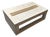 Handcrafted Rustic Wood Outdoor Coffee Table With Built-in Planter For Sale
