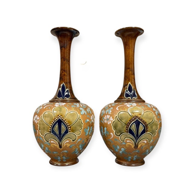 Slaters Patent Vases from Royal Doulton, 1890s, Set of 2 For Sale - Image 11 of 11