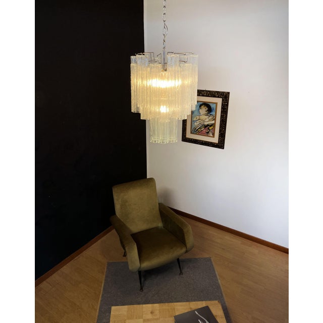 Murano Glass Tube Chandelier, 1990s For Sale - Image 18 of 18