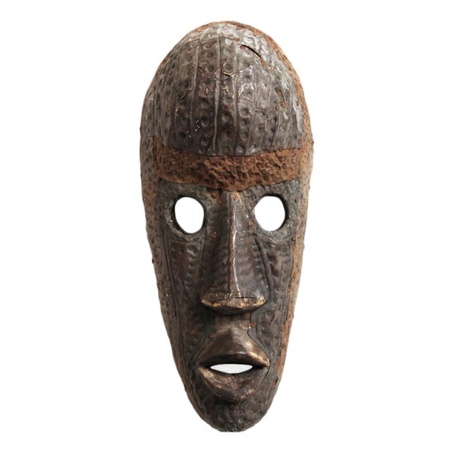 Vintage Marka Bamana Tribal Mask / Sculptural Wall Object For Sale