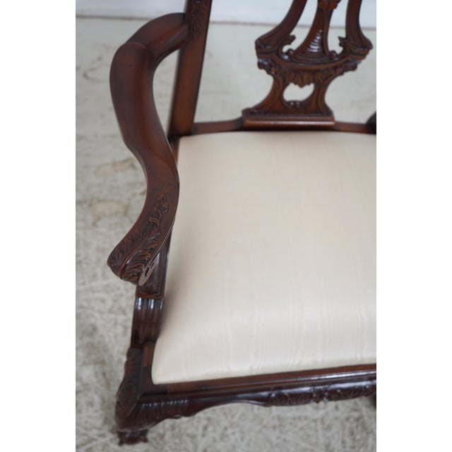 Set of 10 Maitland Smith Mahogany Dining Room Chairs For Sale In Philadelphia - Image 6 of 18