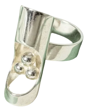 Modernist Silver Ring by Elis Kauppi, 1960s
