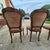 1980s Chateau d'Ax Louis XV Carved Walnut & Cocoa Velvet Dining Chairs, Assembled Set of 4 For Sale In Washington DC - Image 6 of 15