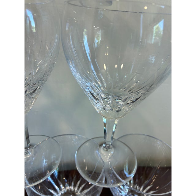 Transparent Vintage Josair Germany Crystal Water Glasses -Set of 10 For Sale - Image 8 of 10