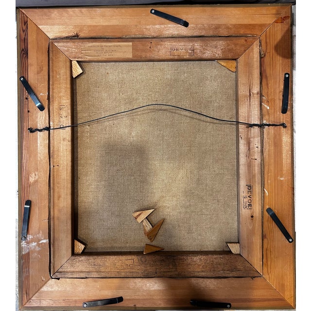 Copper Vintage 1940 Original Oil Painting Portrait of Boy Signed R. Blackmon, Original Gilt Frame Child Portrait For Sale - Image 8 of 11