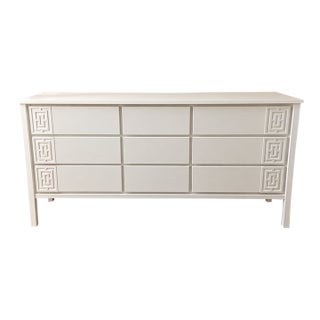 Vintage 1960s Dixie Furniture Mid-Century Dresser – Walnut / White For Sale