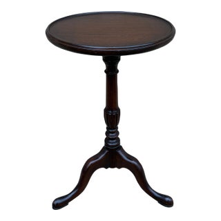Antique Georgian Mahogany Round Side Table, Early 20th Century For Sale