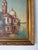 Red 1950’s Vintage B. Hensel Impressionist European Canal Landscape Oil Painting, Wood Frame For Sale - Image 8 of 12