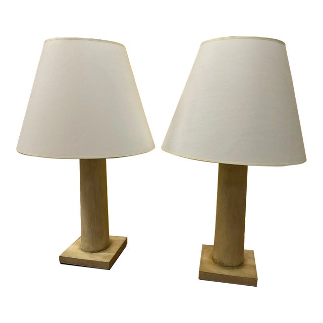 Pair of 'Le Michel' Lamps by Niermann Weeks (Modeled After Jean-Michel Frank's 'Colonne' Lamp) For Sale