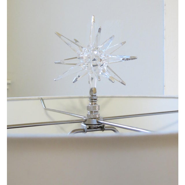 Mid Century Modern Style Retro Acrylic Sunburst is an ultra-clear Lucite piece with a three-dimensional sunburst shape....