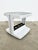 White Vintage Rolling Bar Cart in White Plastic and Smoked Glass by Marc Held, 1970s For Sale - Image 8 of 13