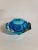 Mid-Century Blue Crystal Glass Bowl, 1960s For Sale - Image 9 of 9