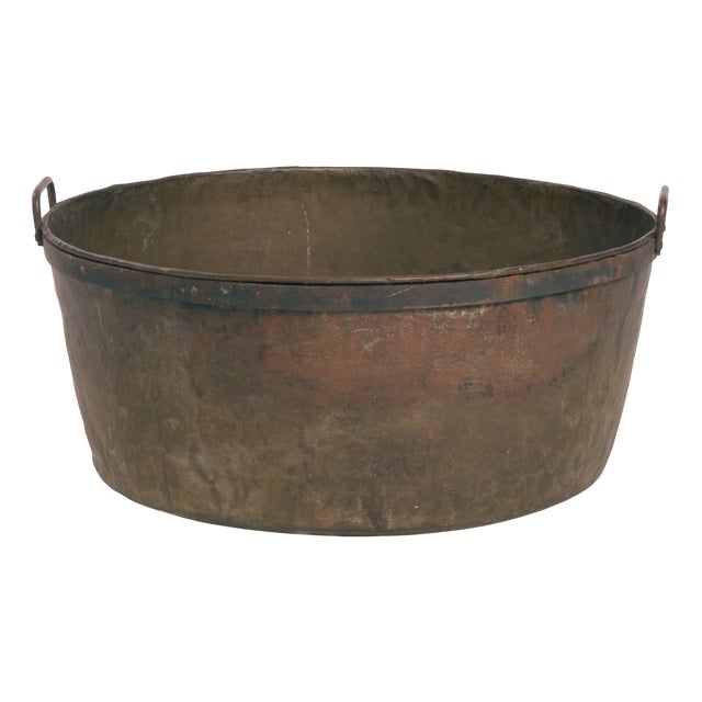 Large Brass and Wrought Iron Nailed Log Bucket, 2000s For Sale