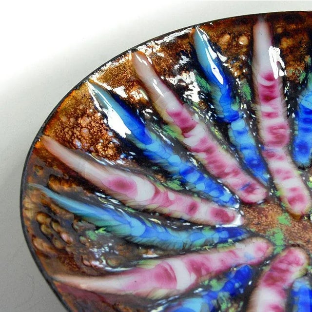 Spanish Enamel Plate from Mas Art, 1970s For Sale - Image 6 of 9