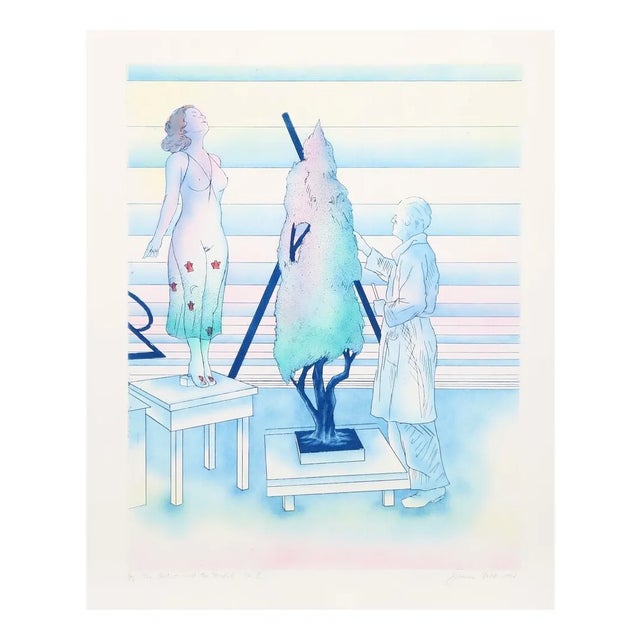 Susan Hall "The Artist and the Model No 1" Etching For Sale