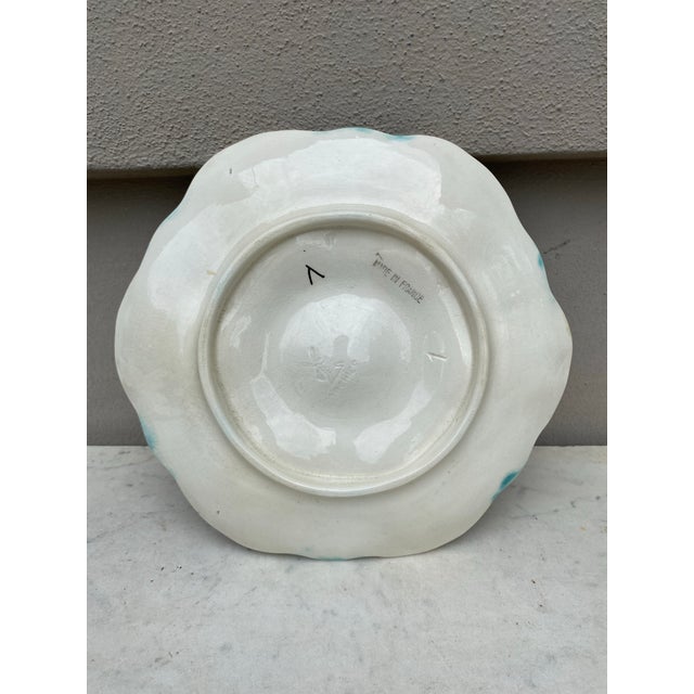 Orchies French Majolica Oyster Plate Orchies, Circa 1910 For Sale - Image 4 of 7