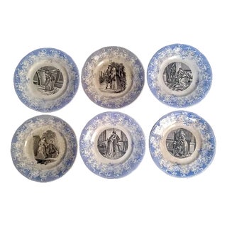 Ceramic Plates from Villeroy and Boch Wallerfangen, Set of 6 For Sale