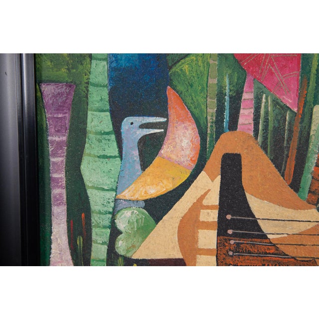 Abstract Mario Carreno - (1913 - 1999) - Cuban - Oil on Canvas - Coa - 23 1/4" X 19 1/2" For Sale - Image 3 of 6