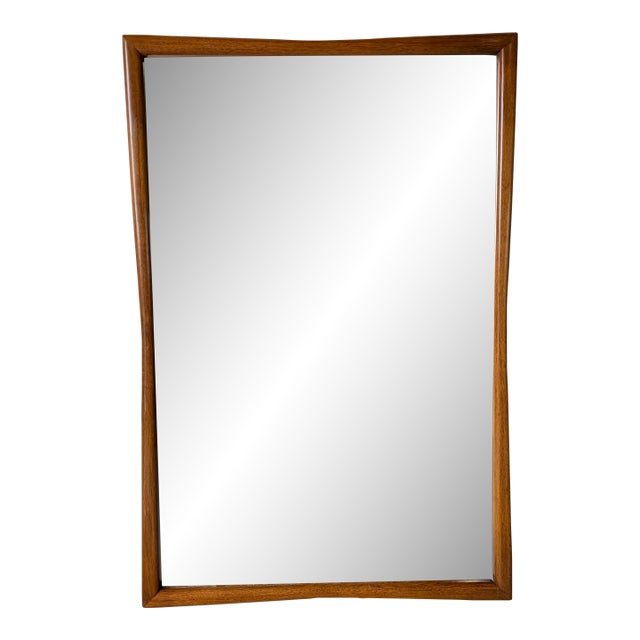 1970’s Mid-Century Modern Walnut Wall Mirror/ Sold For Sale