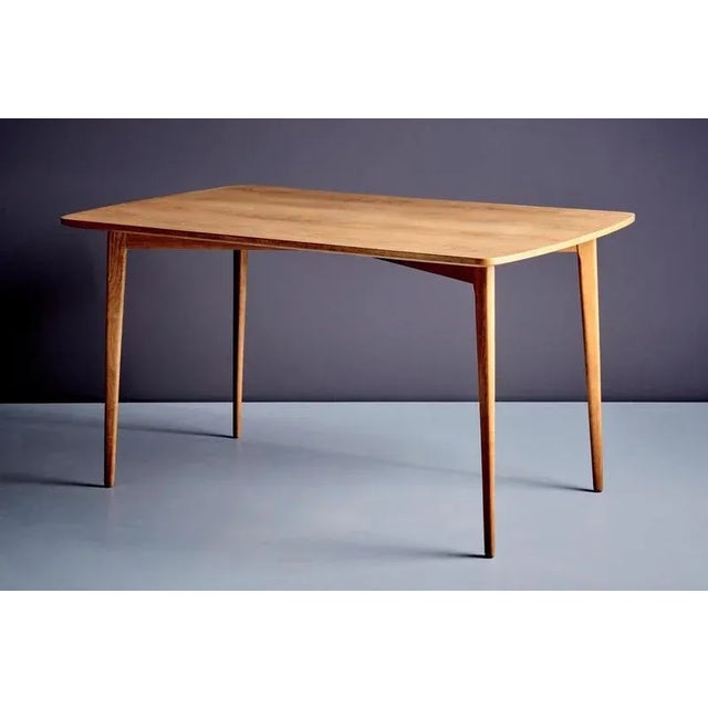 Dining Table with Ash Veneer Top, 1960s For Sale - Image 3 of 8