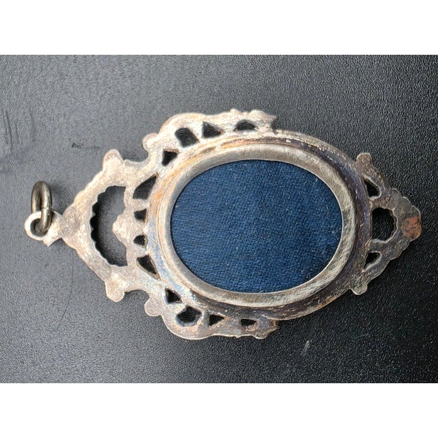 Silver 2-Pierced Relic Holders, 1850s, Set of 2 For Sale - Image 6 of 7