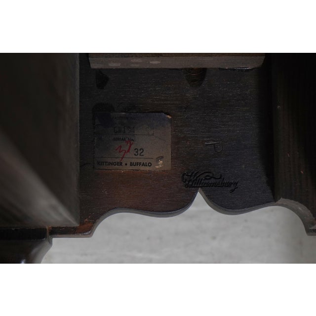 Kittinger Cw-134 Colonial Williamsburg Mahogany Clawfoot Drop Leaf Table For Sale - Image 11 of 12