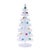 Add a pop of retro-inspired charm to your holiday décor with this set of two white mini ornament Christmas trees, designed...