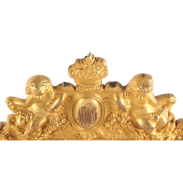 French French Louis XV Style Bronze Dorè Picture Frame For Sale - Image 3 of 8