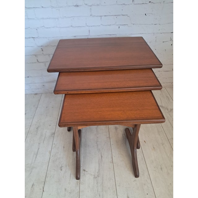 Mid-Century Modern Teak Fresco Nesting Tables from G Plan, 1960s, Set of 3 For Sale - Image 12 of 16