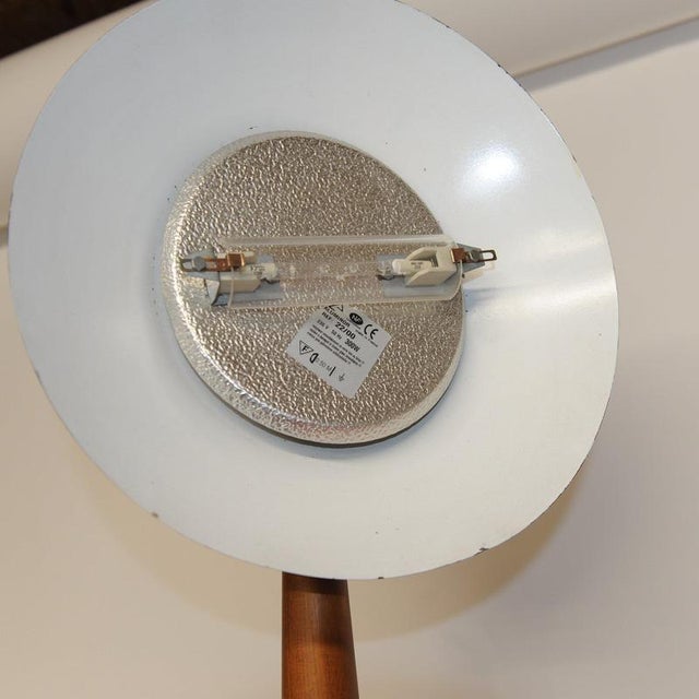 Wooden Floor Lamp with Black Tilted Uplight, 1990s For Sale - Image 3 of 10