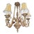 Vintage Quoizel 5 Light Chandelier For Sale
