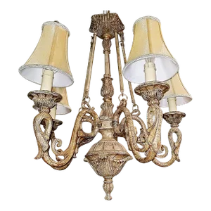 Vintage Quoizel 5 Light Chandelier