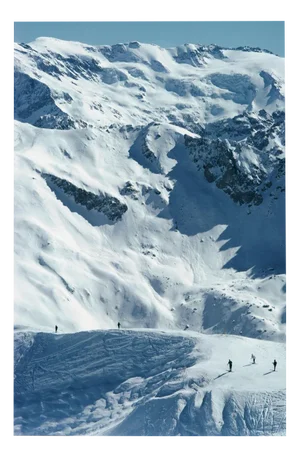 Slim Aarons, Skiing in Vermont, Estate Stamped Photographic Print