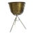 Vintage Mid Century Modern Solid Brass Planter For Sale