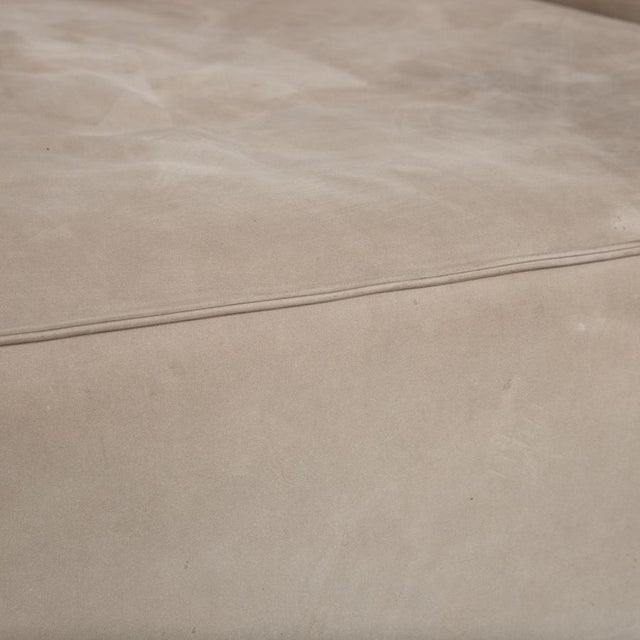 Modern Grey Sand Leather Cosima Four-Seater Sofa from Bolia For Sale - Image 3 of 11