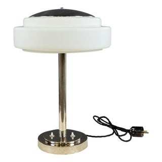 Art Deco Chrome Table Lamp, 1930s For Sale